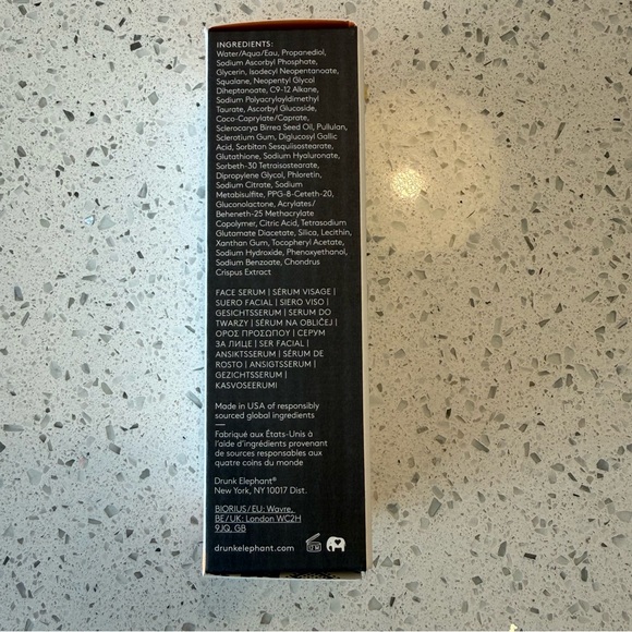 Drunk Elephant C-Luma Hydrabright Serum - White and Orange - Picture 2 of 4
